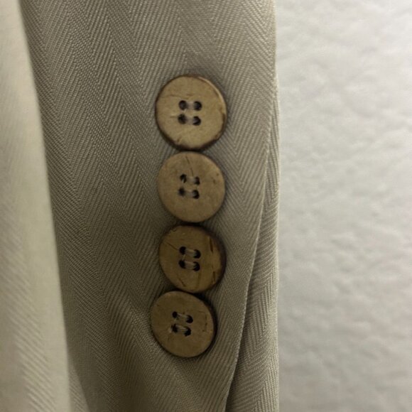 Joseph & Feiss Silk Blazer Sport Coat Men 42L Tan Classic Formal Business Prep - Picture 11 of 16